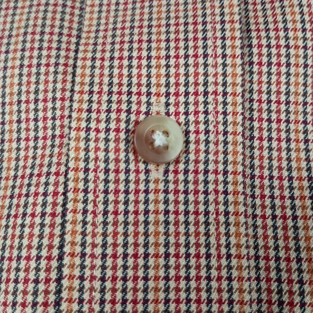 Jos A Bank Large Gun Club Check Traveler's Collection Mens Shirt - Picture 4 of 8
